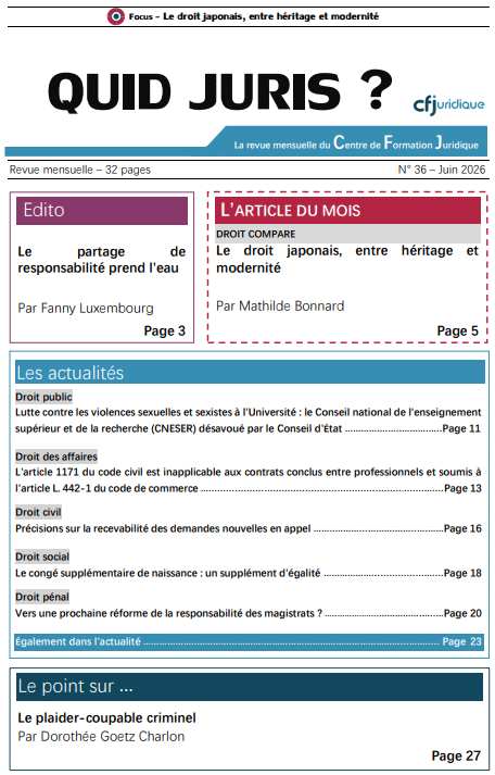 Couverture de la revue Quid Juris